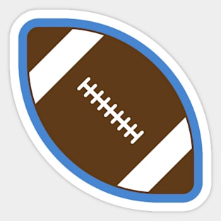 Blue Football Sticker